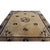 Antique Square Wool Brown Earth Tone Ivory Beige Cream White Hand Knotted Pile Rug, Circa Date: 1920s. This exquisite...