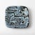 Blue German Fat Lava Plate from VEB Strehla, 1960s For Sale - Image 8 of 8