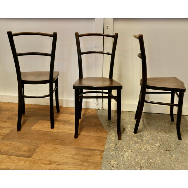 19th Century Bistro Bentwood Chairs from Thonet, Set of 8 For Sale - Image 4 of 10