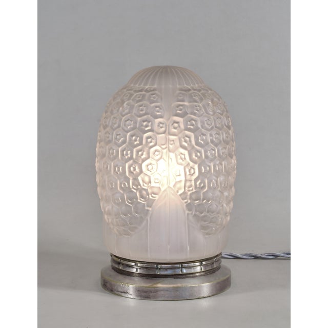 Transparent 1920s French Art Deco Lamp by Simonet Freres & Dieupart - France For Sale - Image 8 of 15