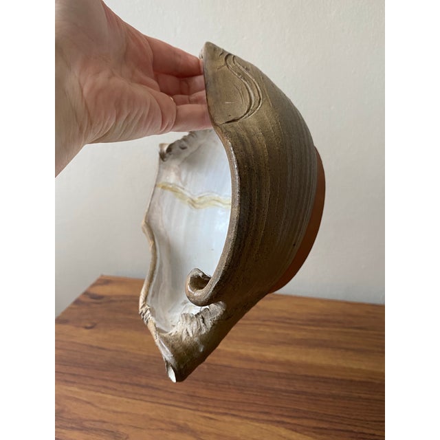 Vintage Ceramic Bowl Abstract Art Nature Nova Scotia/Port Clyde Pottery For Sale - Image 10 of 12