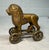 Antique Early 1920s Ac Williams Hand Painted Cast Iron Lion Still Bank on Wheels For Sale In New York - Image 6 of 11
