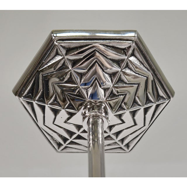 French Art Deco Pendant Light by Degue 1930 France - 2 Available For Sale - Image 11 of 14