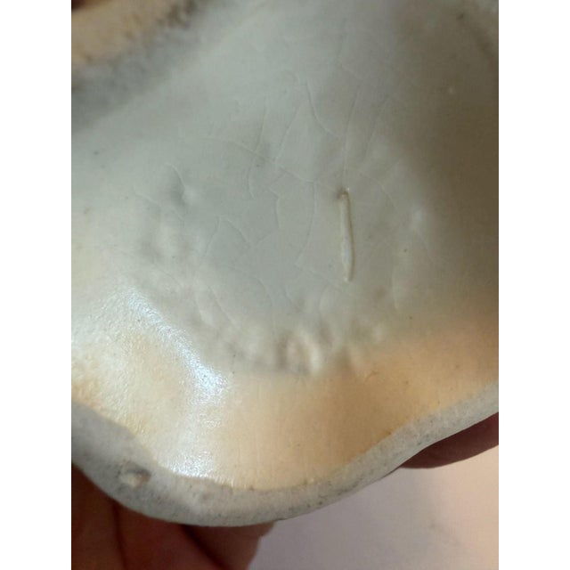 Mid-Century Modern Vintage Hull Art Pottery Magnolia Matte Pink and Blue Ewer Pitcher #14 For Sale - Image 3 of 5