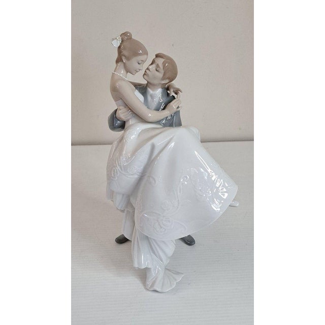 Lladro 8029 the Happiest Day Bride Groom Wedding Figurine 2003 Mint Spain 11"h For Sale In West Palm - Image 6 of 11