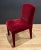Textile Set of 10 Burgundy Mohair Dining Chair For Sale - Image 7 of 9