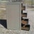 1940s Antique Wooden 4 Drawer File Cabinet Painted Navy Gray 1940s For Sale - Image 5 of 18