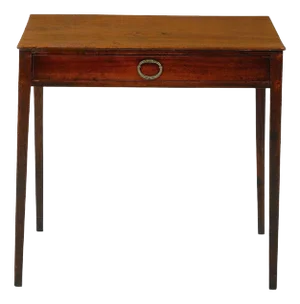 George II Mahogany Table with a Single Long Drawer, Circa 1810