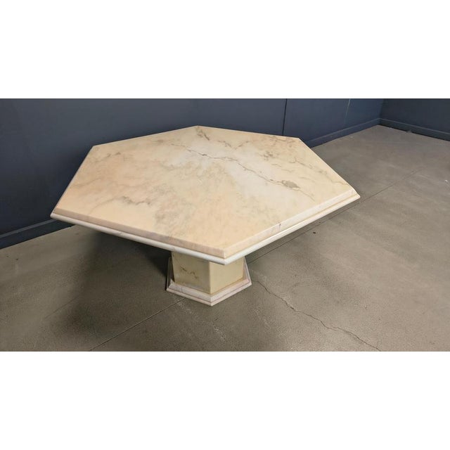 Stone Italian Octagonal Marble Dining Table, 1970s For Sale - Image 7 of 16