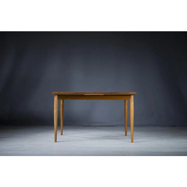 Table in very good condition, slight signs of use visible - worktop 221 / 172.5 / 125 cm This piece has an attribution...