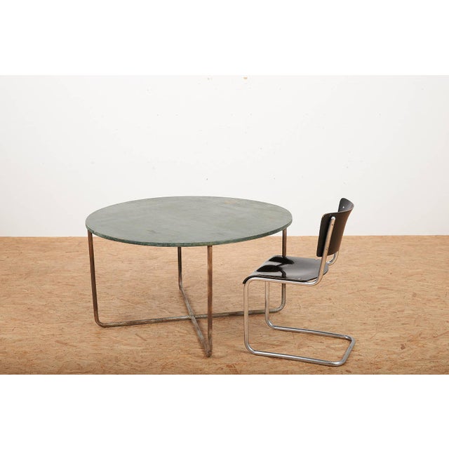 Steel Tube Table in Steel Tubes and Plywood Top For Sale - Image 11 of 14