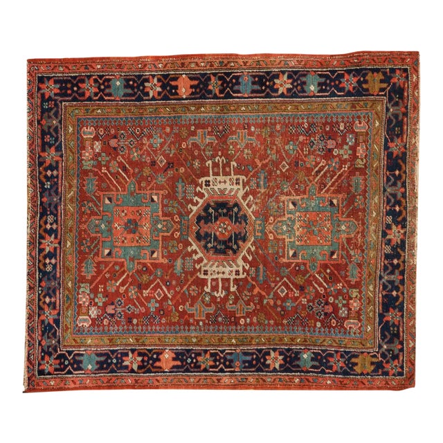 Antique Fine Karaja Square Rug - 3'9" x 4'4" For Sale