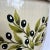 1990s Large Italian Hand Painted Urn With Lid, Featuring Olive Flower Design - a Pair For Sale - Image 11 of 13