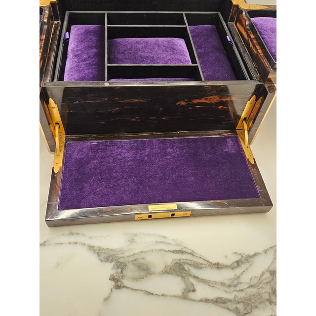 Vintage A. Klein Coromandel Jewelry Casket For Sale - Image 9 of 13