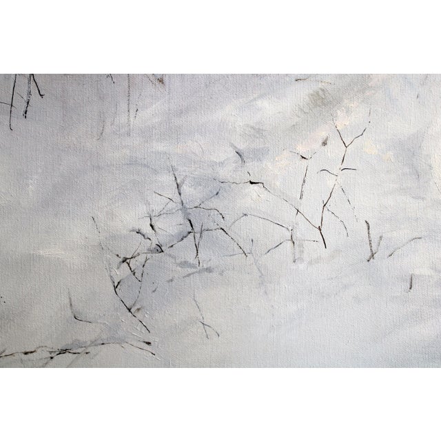 Janis Zingitis, Winter Road in the Forest, 2023, Oil on Canvas For Sale - Image 7 of 11