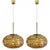 Metal Amber Murano Glass Pendant Lamps, 1960s, Set of 2 For Sale - Image 7 of 18