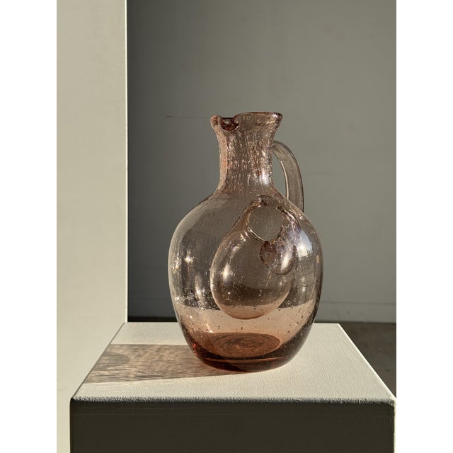 Violet Glass Carafe from Biot, 1950s For Sale - Image 6 of 12