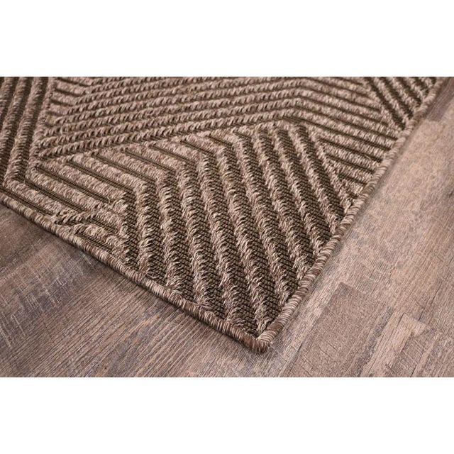 Traditional Casa Cosima Natural Rugs Jazz Pewter 100% Sisal Rug 2'6" x 12' For Sale - Image 3 of 4