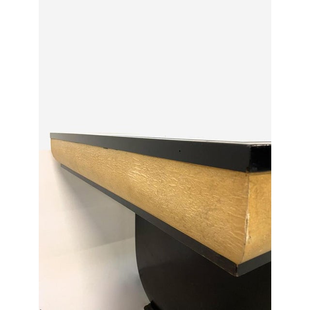 Wood Mid-Century Modern Desk / Table attributed to Borsani, Italy, 1950s For Sale - Image 7 of 8