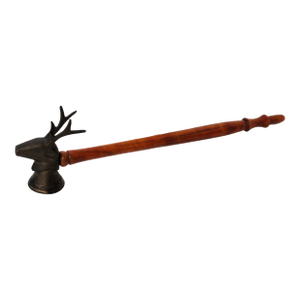 Vintage Stagg, Deer, Antelope Candle Snuffer, Unlaquered Brass