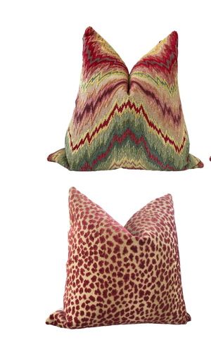 Designer Pillow Bundle in Pierre Frey “Budapest” and Cowtan & Tout Ocelot