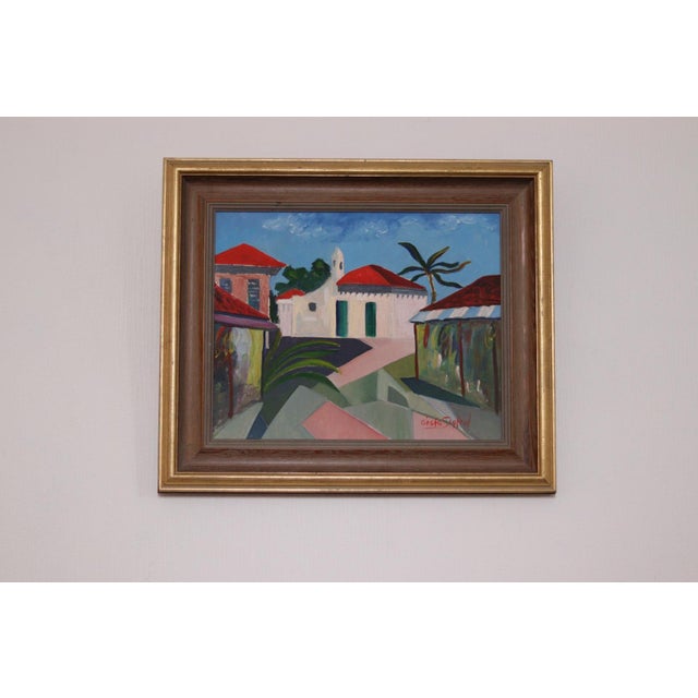 Gösta Sigfrid, City View, 1960s, Oil on Canvas, Framed For Sale - Image 4 of 18