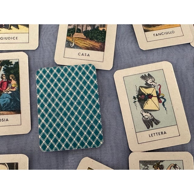 Vintage Italian Fortune Telling Tarot Playing Cards For Sale - Image 12 of 17