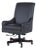 Century Furniture Tarleton Exec Chair, Sonnet Gray Leather For Sale
