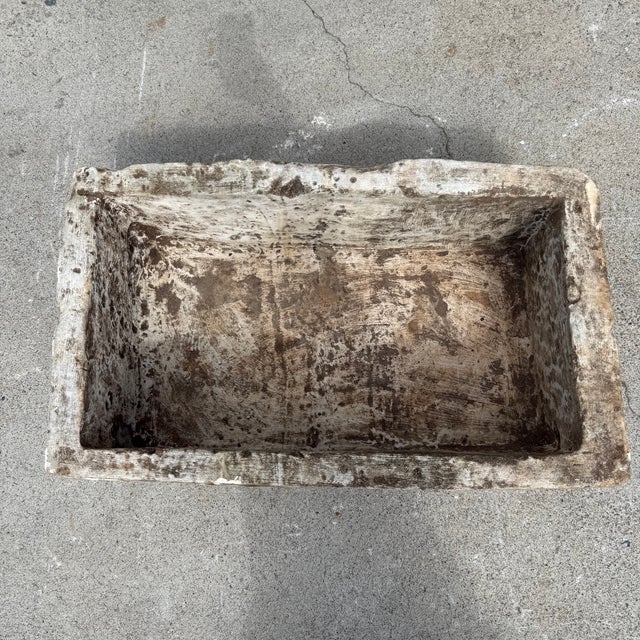 Antique Limestone Trough 516260 31"w For Sale - Image 9 of 9