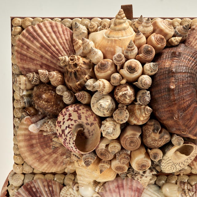 Vintage Seashell Encrusted Box For Sale - Image 10 of 14