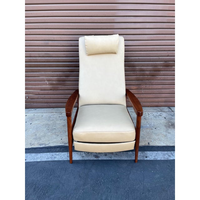 Vintage MCM recliner completely refinished including all new foam and Italian leather upholstery. This recliner is similar...