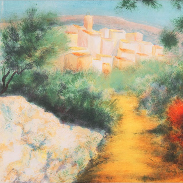 Red 'Chemin Des Bastides, Aix-en-Provence' by Victor Zarou, Côte D'Azur, French Post-Impressionist For Sale - Image 8 of 10