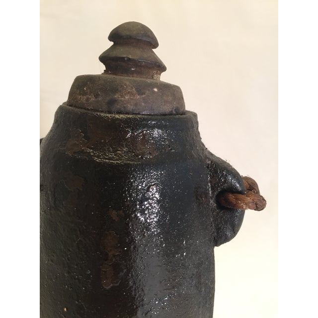 A charming carved wooden storage jar from the middle hills of Nepal. Rich patina lends a great aesthetic and testimony to...