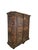 Painted peasant cupboard (Bauernschrank), South German / Bavarian, dated 1814. Softwood case with two doors. The door...