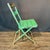 Wood Weathered Green Bistro Chairs With Original Paint For Sale - Image 7 of 12
