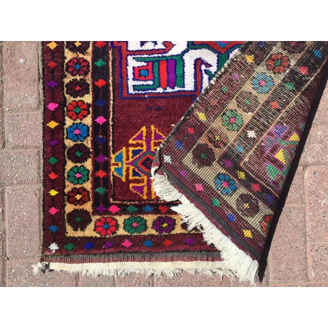 Kurdish Runner Rug - 121" X 39" For Sale In Raleigh - Image 6 of 7