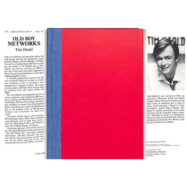 Traditional "Old Boy Networks: Who We Know and How We Use Them" 1984 Heald, Tim For Sale - Image 3 of 3