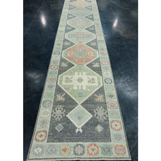 Turkish Oushak Runner Rug 3' x 16'5" #17241 Explore a curated collection of hallway runners, wool rugs, and handmade...