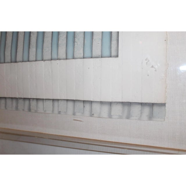 Abstract Print Enclosed in Plastic Case by Luis Mazzora For Sale - Image 4 of 10