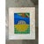 Wood Vintage Geometric Abstract Oil Crayon Drawing For Sale - Image 7 of 12