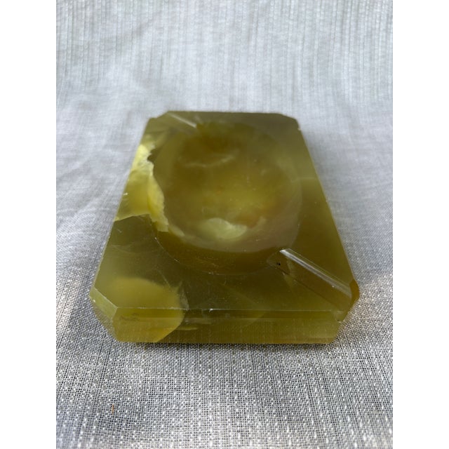 Mid Century Green Marble Catchall Ashtray For Sale - Image 10 of 16