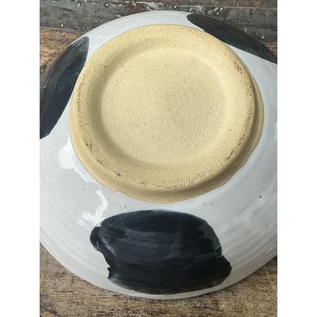White Vintage Original Studio Pottery Cow Bowl For Sale - Image 8 of 12