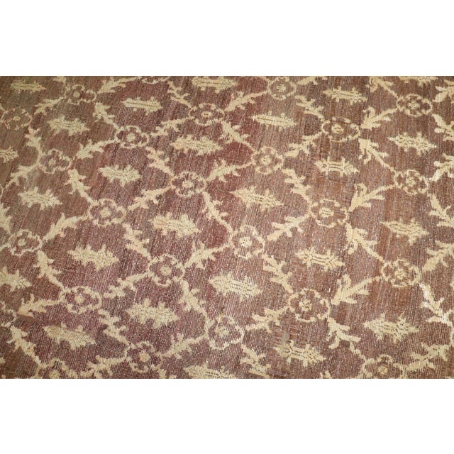 One-of-a-kind repetitive design vintage Turkish room-size Konya rug. 7'11' x 9'2''