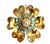 Coro Mid 20th Century Coro Gold Tone Rhinestone Vintage Brooch/Pendant For Sale - Image 4 of 4