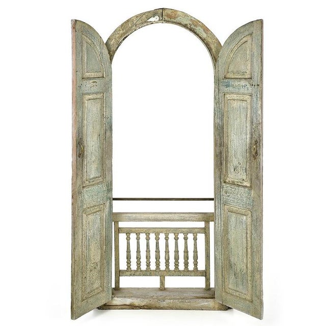 This Indian door in weathered solid wood is a true treasure full of history, which offers a unique character to any...