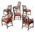 6 Mid-Century McGuire Balboa Chairs in Dark Tobacco Finish For Sale