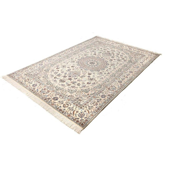 Hand-Knotted Cotton Nain Rug For Sale - Image 11 of 11