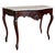 French Regency Carved Walnut Console Table With White Marble Top For Sale - Image 12 of 12