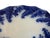 Antique W.H. Grindley Flow Blue Argyle 17" Oval Serving Turkey Platter Made in Staffordshire England c. 1895. Approx. 1...