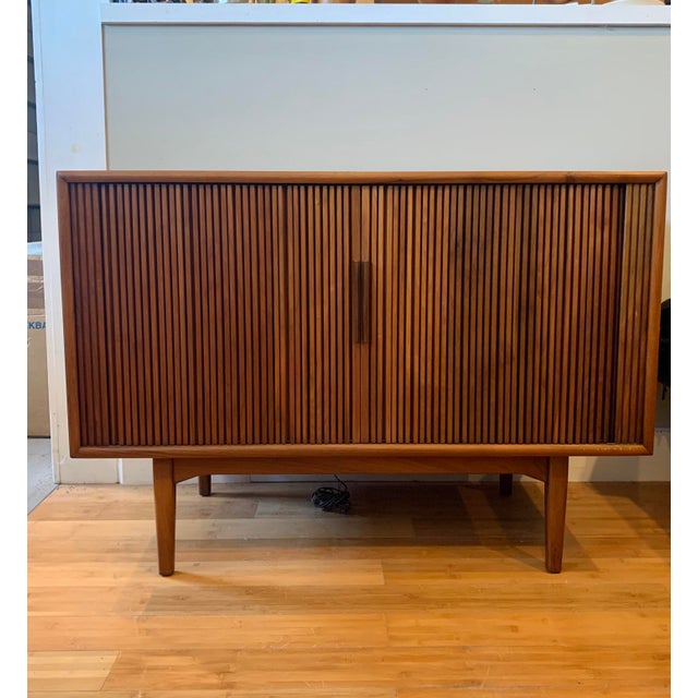 Kipp Stewart for Drexel Declaration Tambour Door Tv Credenza Chairish